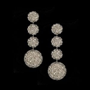 Roni Blanshay Jewelry - Roni Blanshay Crystal Rock Drop Disc Earrings Roni Blanshay Jewelry - Roni Blanshay Crystal Rock Drop Disc Earrings
